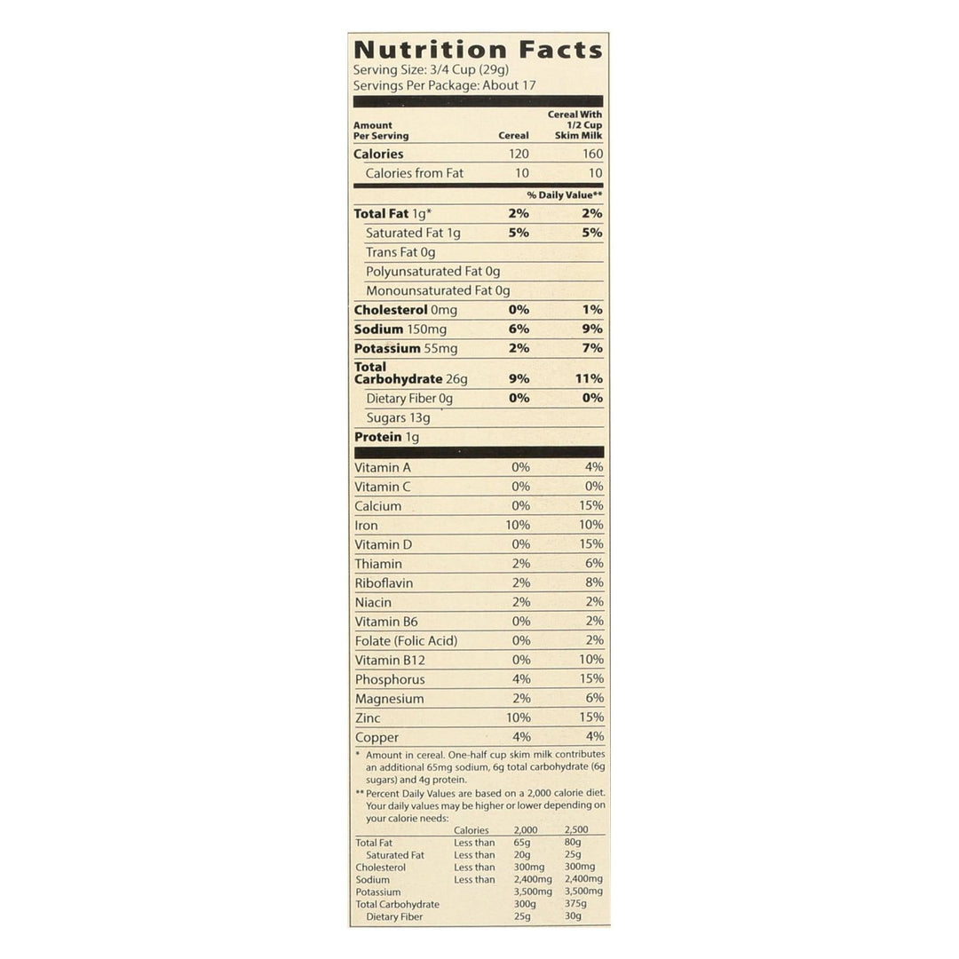 Moms Best Naturals Cereal - Crispy Cocoa Rice - 17.5 Oz - Case Of 14 - Maras Green