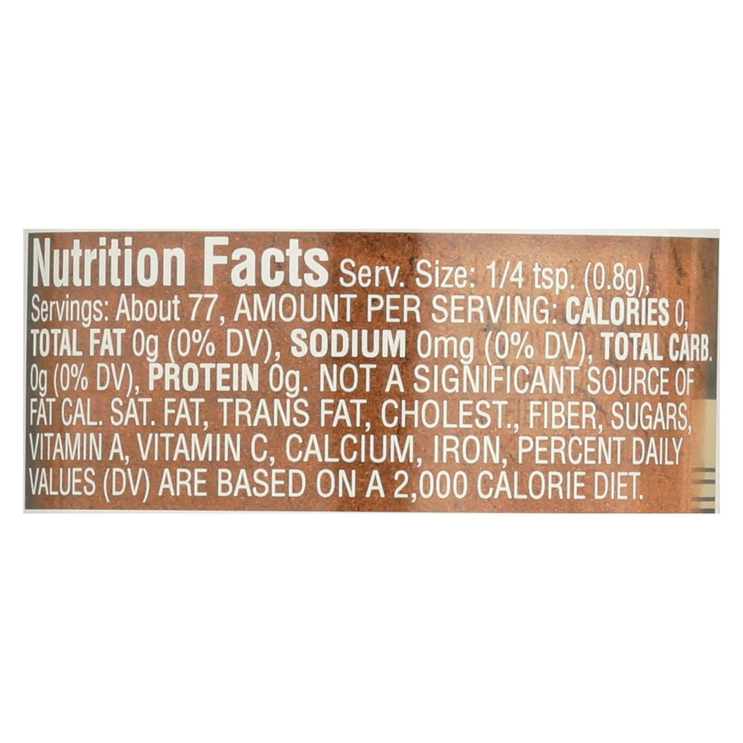 Morton And Bassett 100% Organic Ground Cinnamon - Case Of 3 - 2.3 Oz - Maras Green