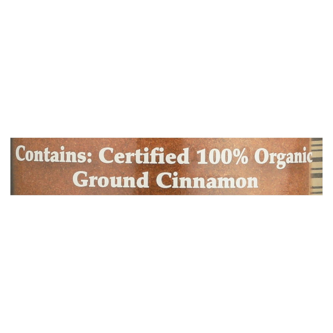 Morton And Bassett 100% Organic Ground Cinnamon - Case Of 3 - 2.3 Oz - Maras Green