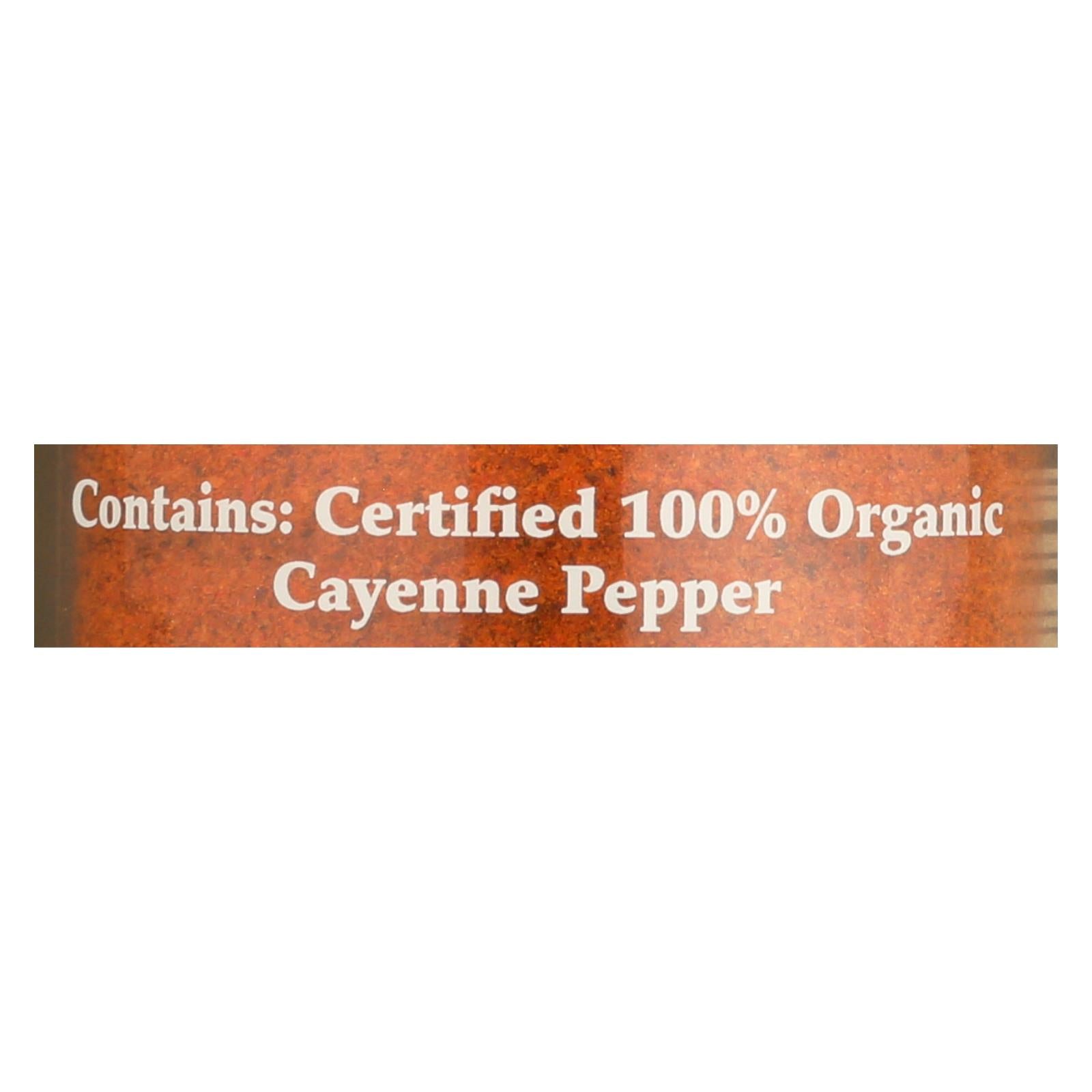Morton And Bassett Organic Cayenne Pepper - Cayenne Pepper - Case Of 3 - 2 Oz. - Maras Green