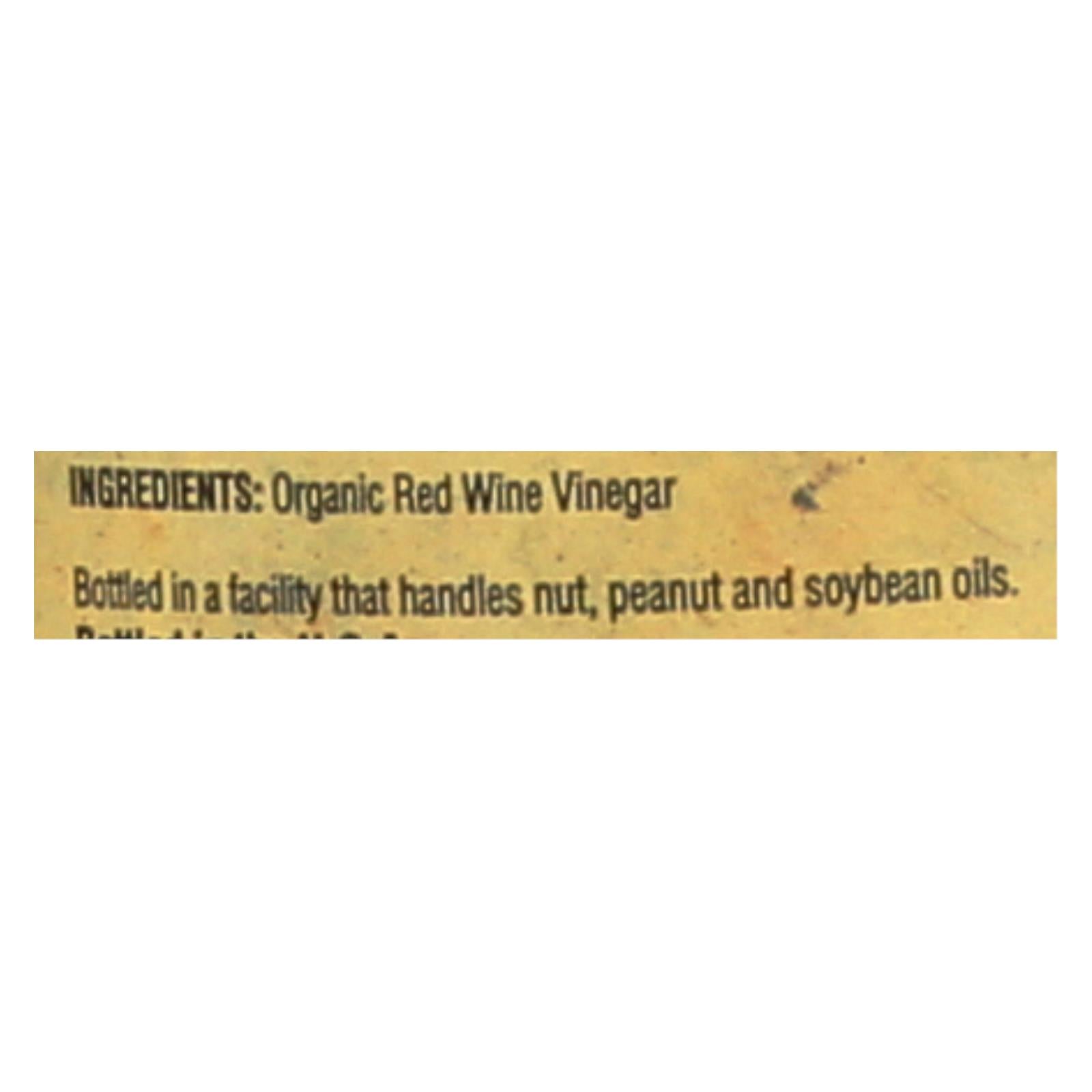 Napa Valley Naturals Organic Red Wine - Vinegar - Case Of 12 - 12.7 Fl Oz. - Maras Green