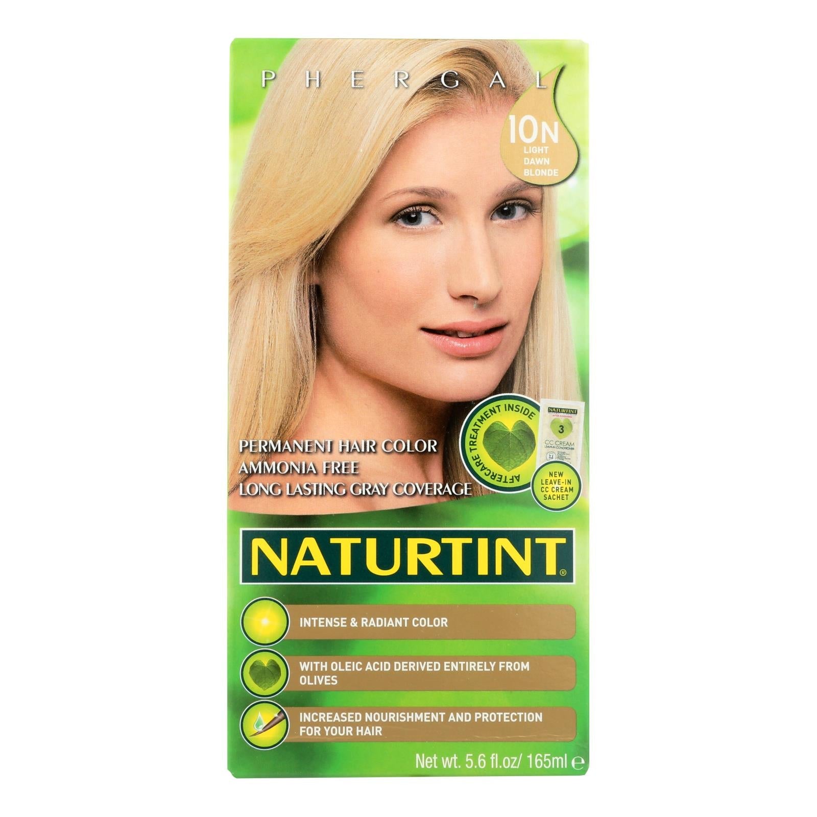Naturtint Hair Color - Permanent - 10n - Light Dawn Blonde - 5.28 Oz - Maras Green