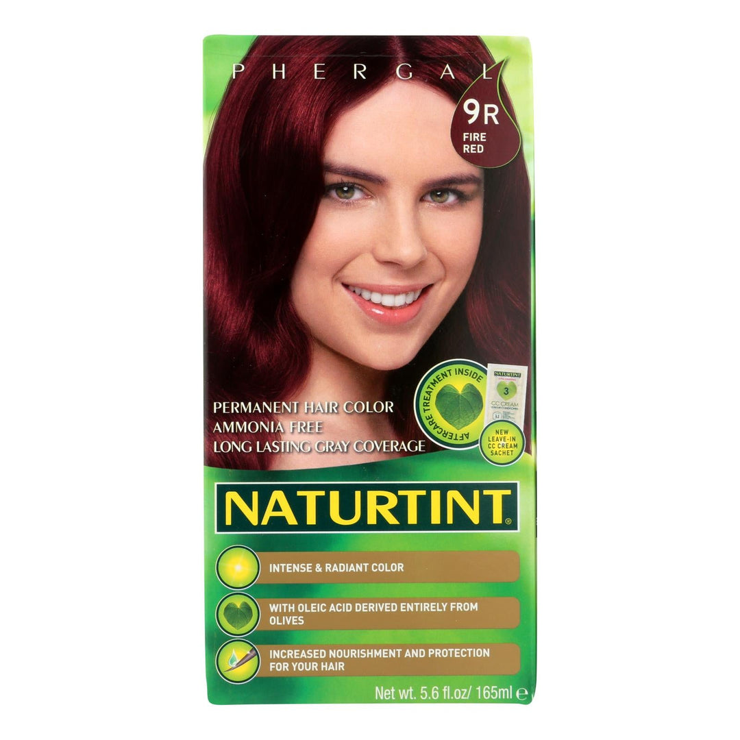 Naturtint Hair Color - Permanent - 9r - Fire Red - 5.28 Oz - Maras Green