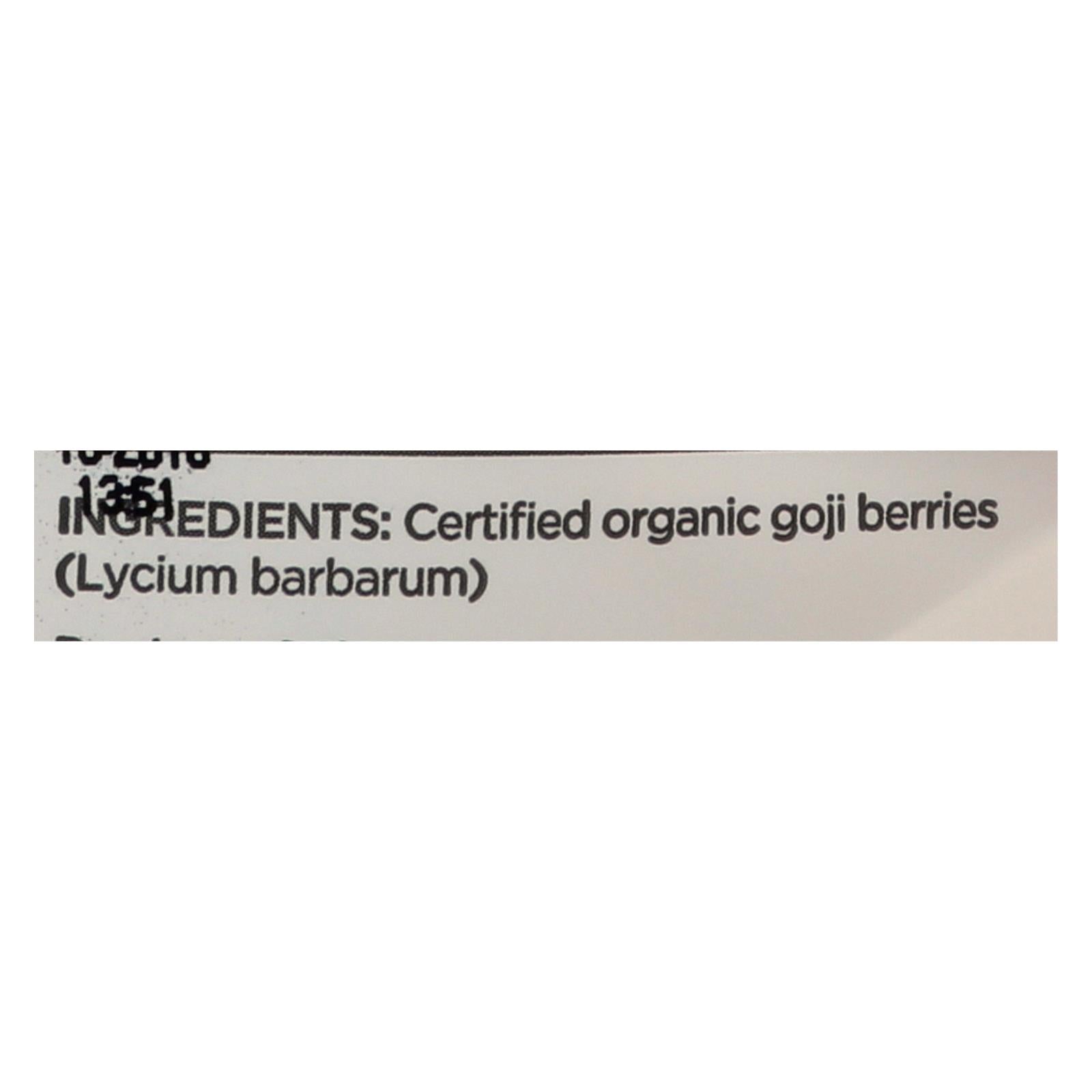 Navitas Naturals Goji Berries - Organic - Sun - dried - 8 Oz - Case Of 12 - Maras Green