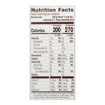 Near East Couscous Roasted - Olive Oil And Garlic - Case Of 12 - 5.8 Oz. - Maras Green