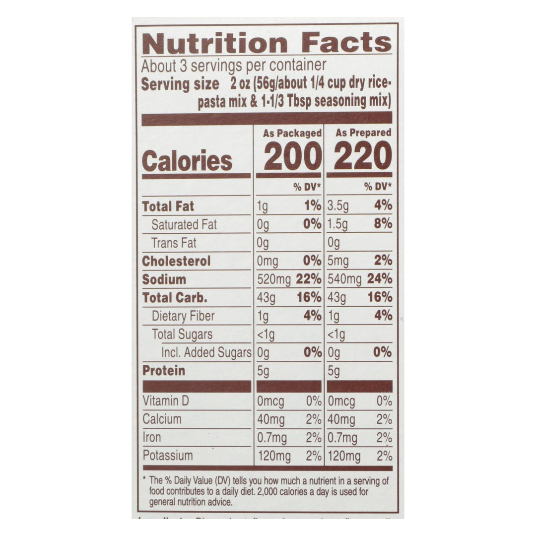 Near East Rice Pilaf Mix - Chicken And Garlic - Case Of 12 - 6.3 Oz. - Maras Green