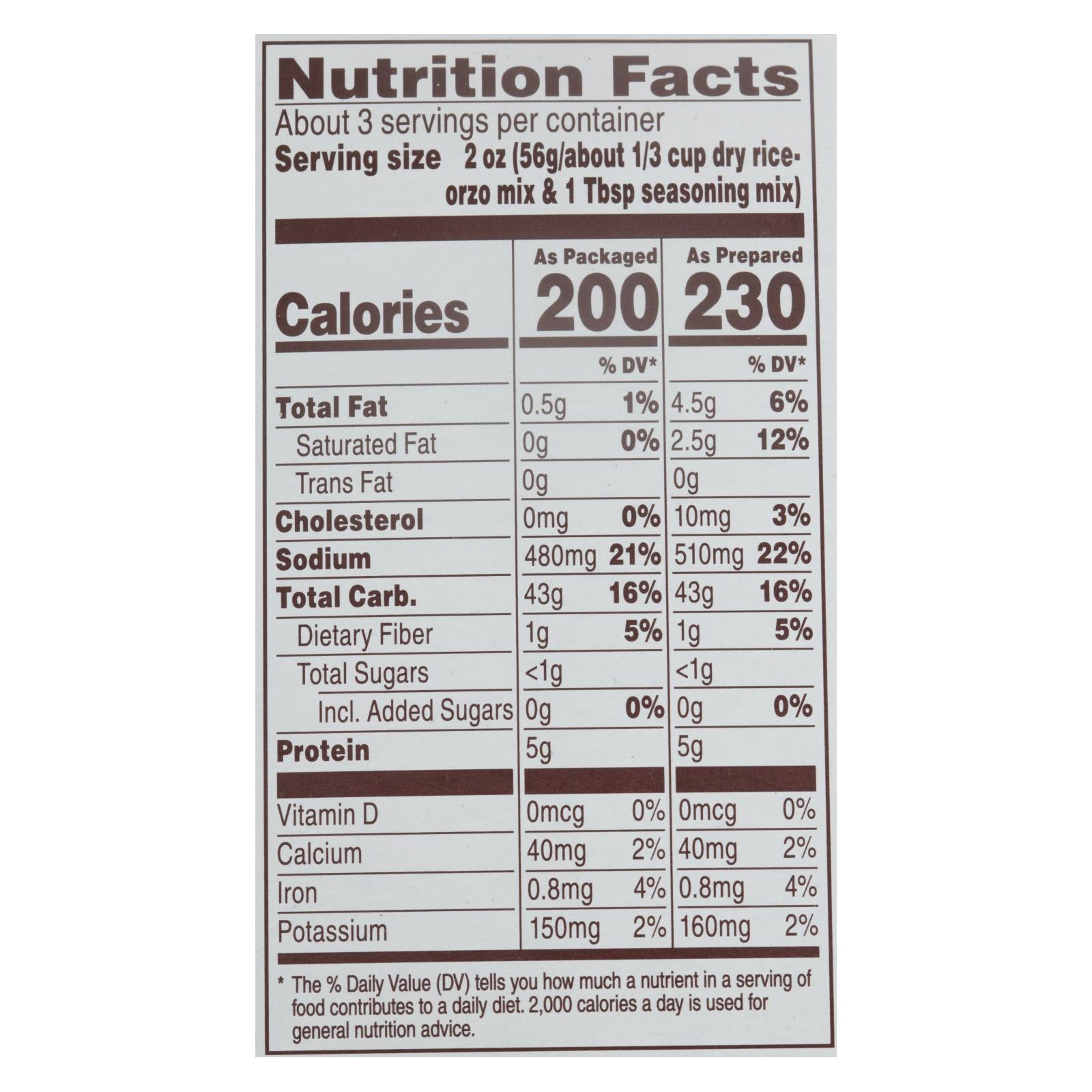 Near East Rice Pilaf Mix - Mushrooms And Herbs - Case Of 12 - 6.3 Oz. - Maras Green