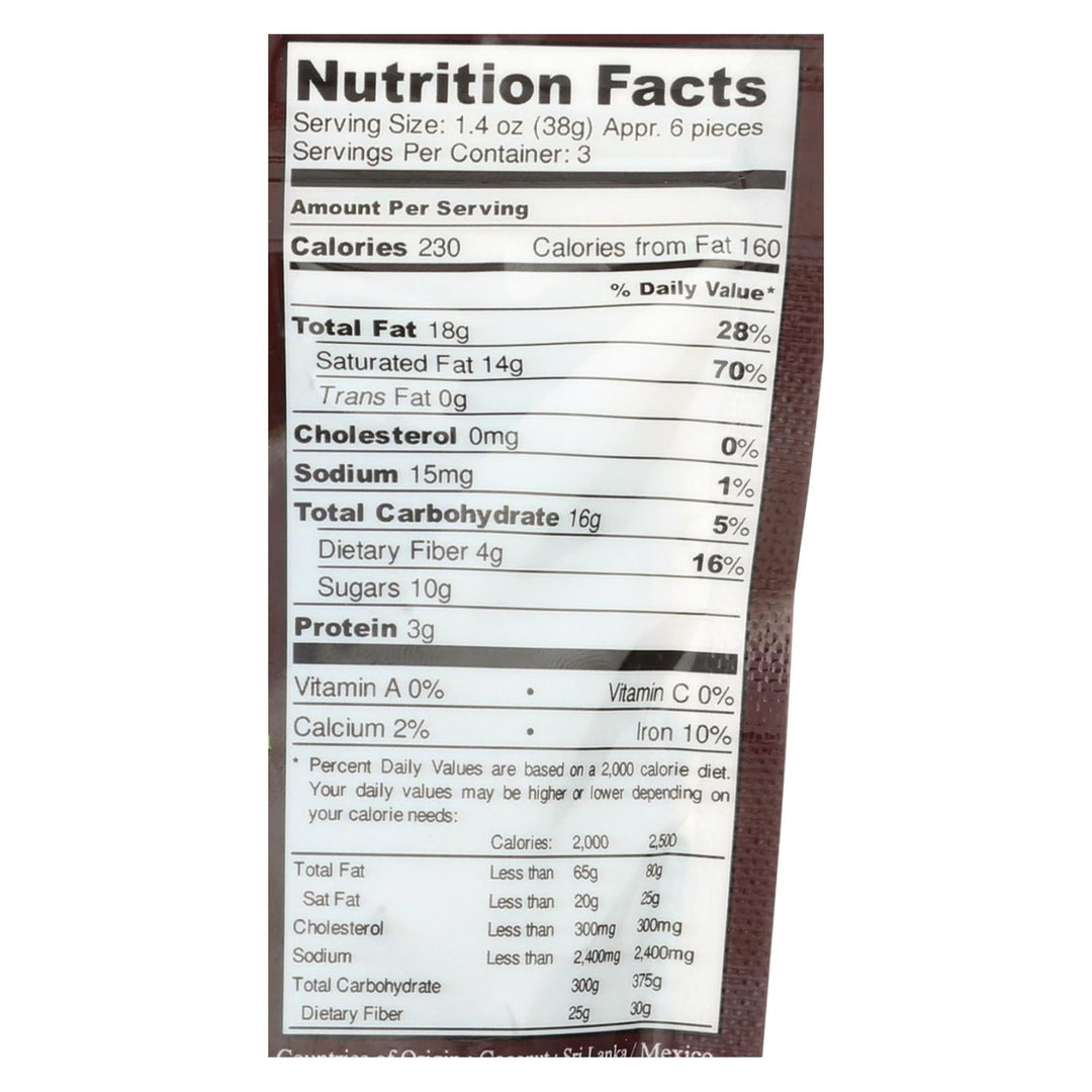 Next Organics Dark Chocolate - Coconut - Case Of 6 - 4 Oz. - Maras Green