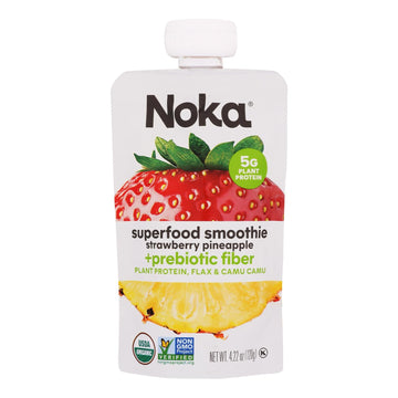 Noka - Smoothie Straw Pineap - Case Of 6 - 4.22 Oz - Maras Green