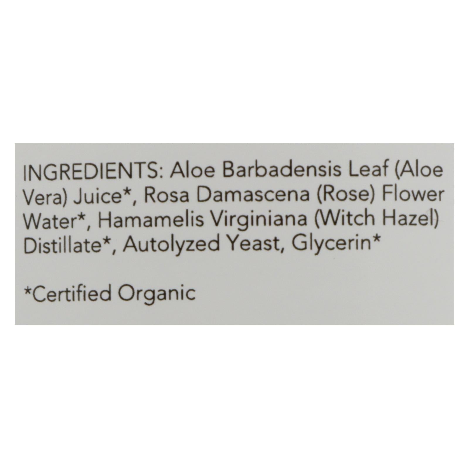 Nourish Organic Face Toner - Refreshing And Balancing - Rosewater And Witch Hazel - 3 Oz - Maras Green