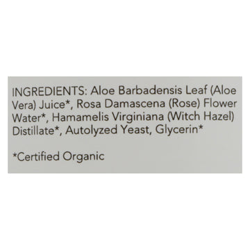 Nourish Organic Face Toner - Refreshing And Balancing - Rosewater And Witch Hazel - 3 Oz - Maras Green