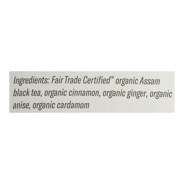 Numi Golden Chai Spiced Assam Black Tea - 18 Tea Bags - Case Of 6 - Maras Green