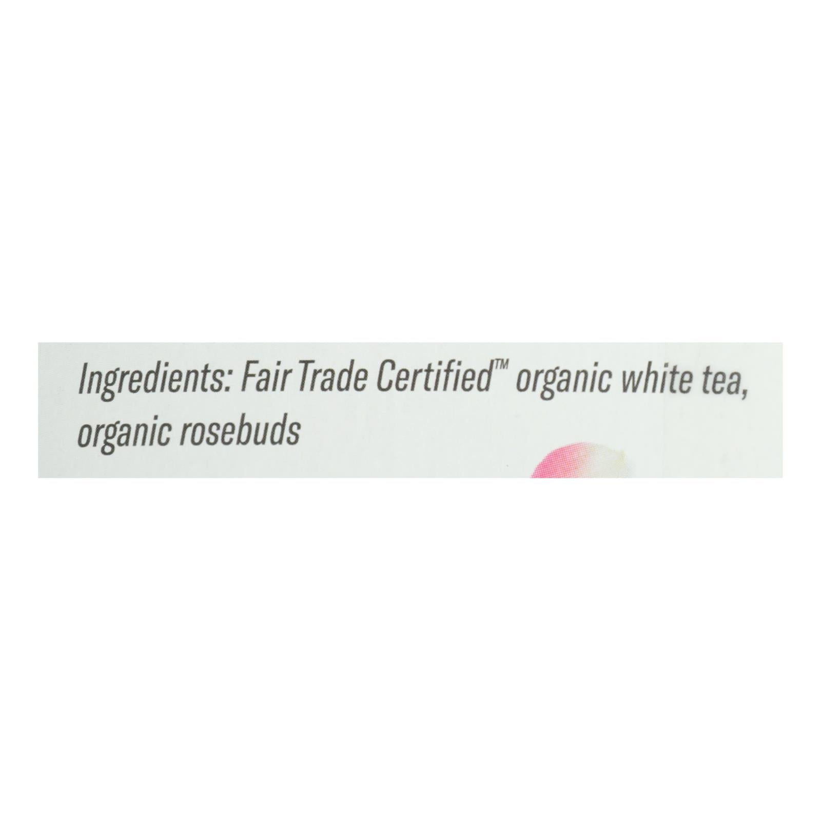 Numi Tea White Tea - White Rose - Case Of 6 - 16 Bags - Maras Green