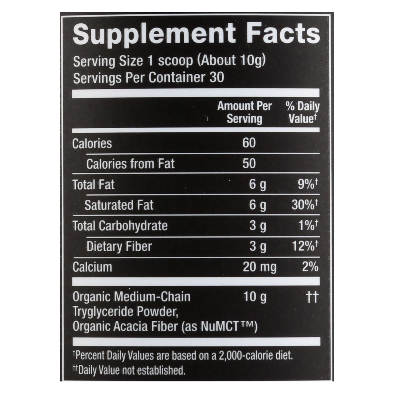 Nutiva - Powder Mct - 1 Each - 10.6 Oz - Maras Green