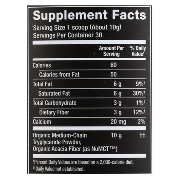 Nutiva - Powder Mct - 1 Each - 10.6 Oz - Maras Green