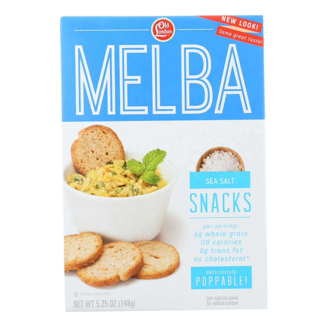 Old London - Melba Snacks - Sea Salt - Case Of 12 - 5.25 Oz. - Maras Green