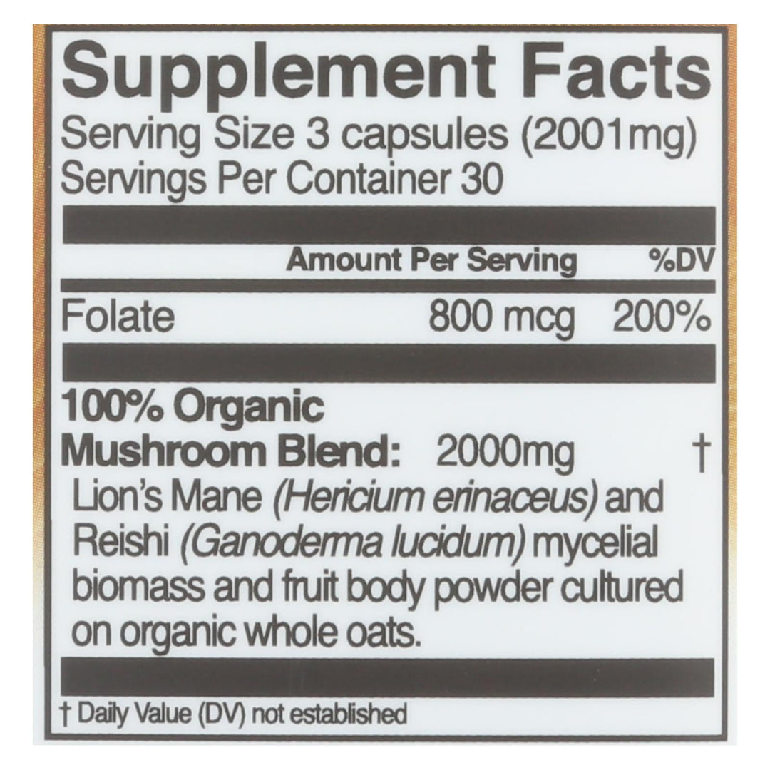 Om - Mush Sprfd Brain Fuel - 1 Each - 90 Ct - Maras Green