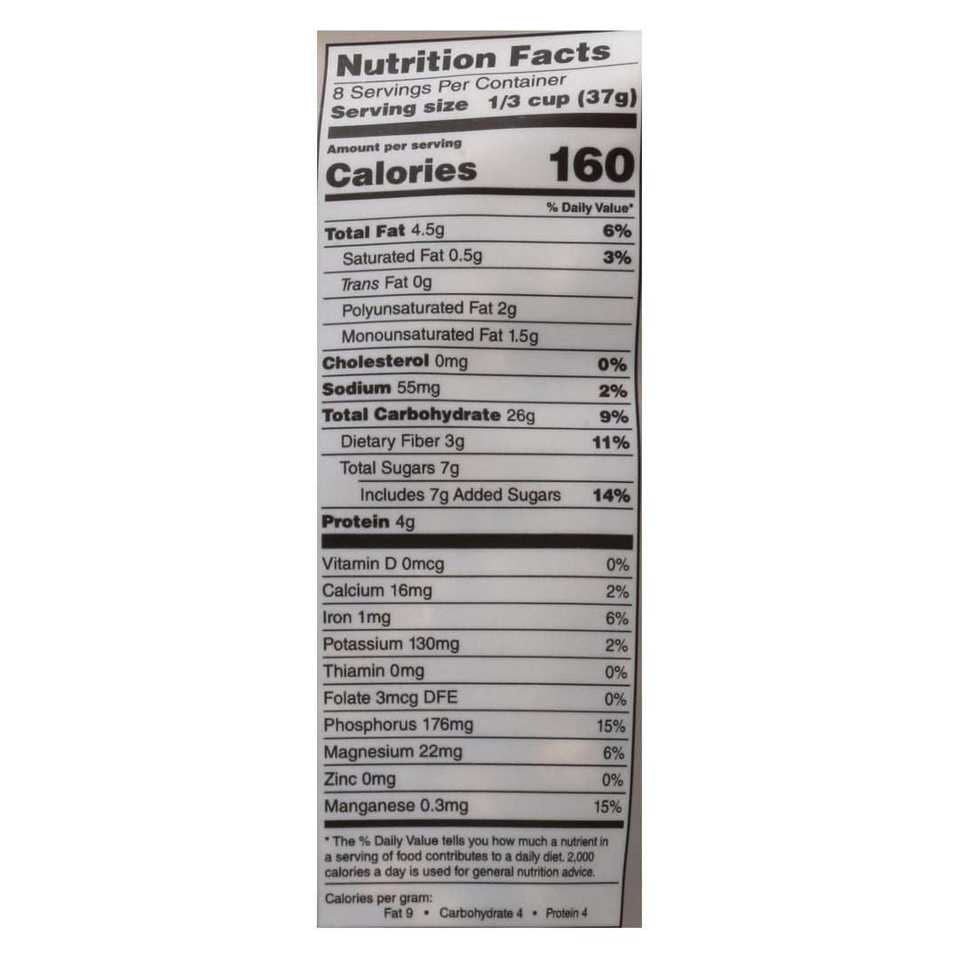 One Degree Organic Foods Sprouted Oat Hemp Granola - Honey - Case Of 6 - 11 Oz. - Maras Green