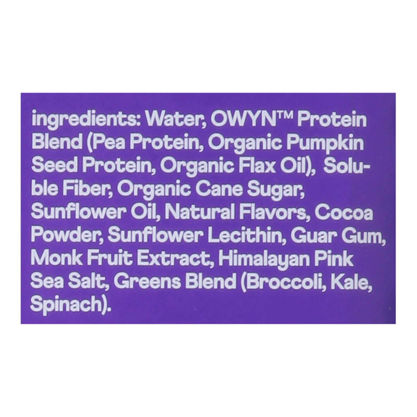 Only What You Need - Plnt Bsd Cky Cream Protein Shk - Case Of 3 - 4/11.14z - Maras Green