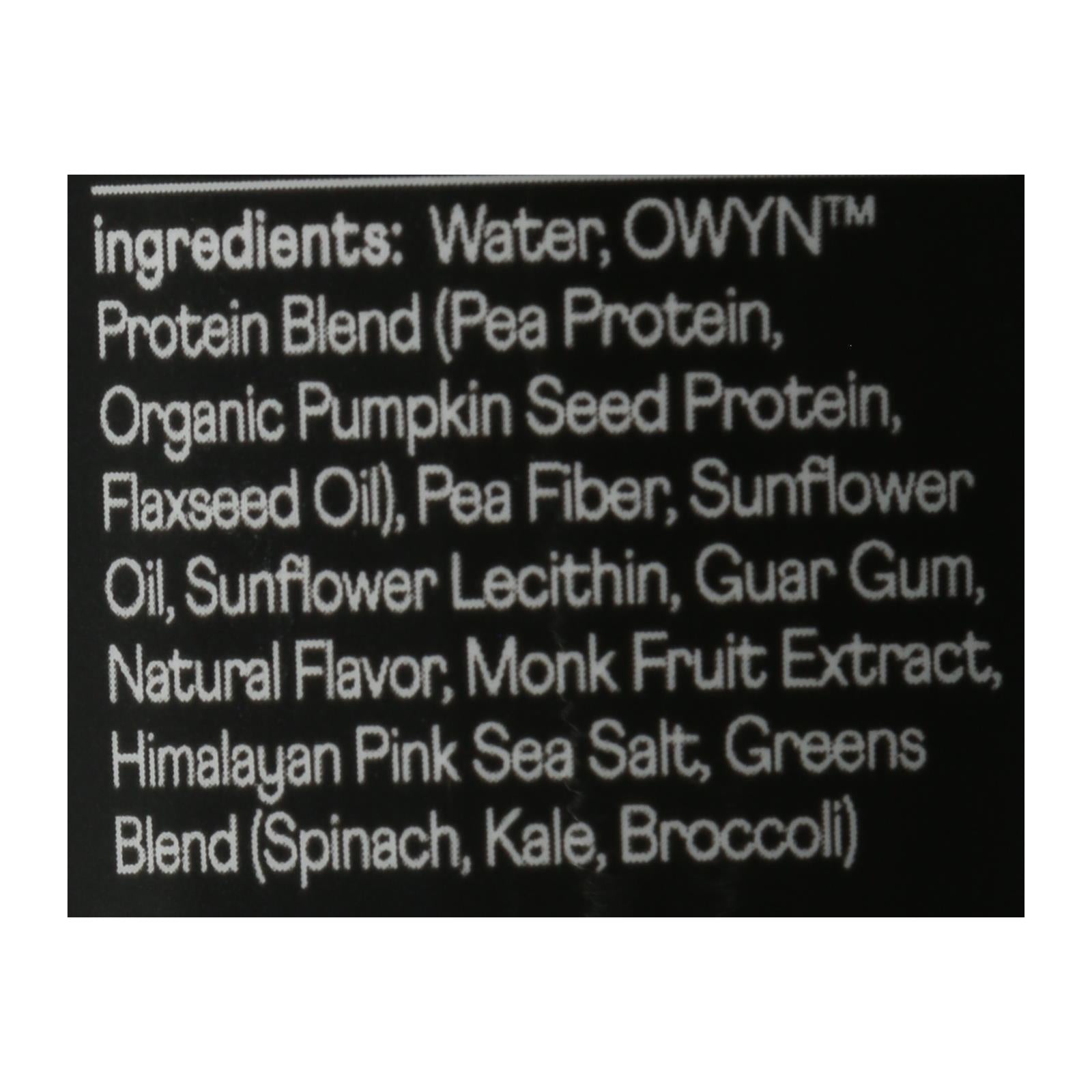 Only What You Need - Protein Drink Vanilla Elite Plnt - Case Of 12 - 12 Fz - Maras Green