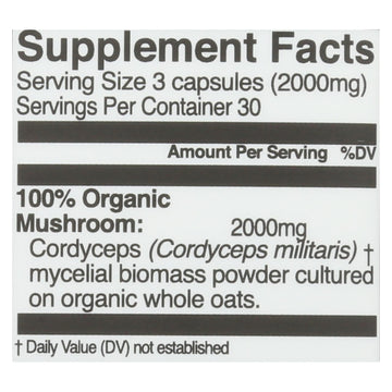 Organic Mushroom Nutrition - Mush Sprfd Crdycpts Caps - 1 Each - 90 Ct - Maras Green
