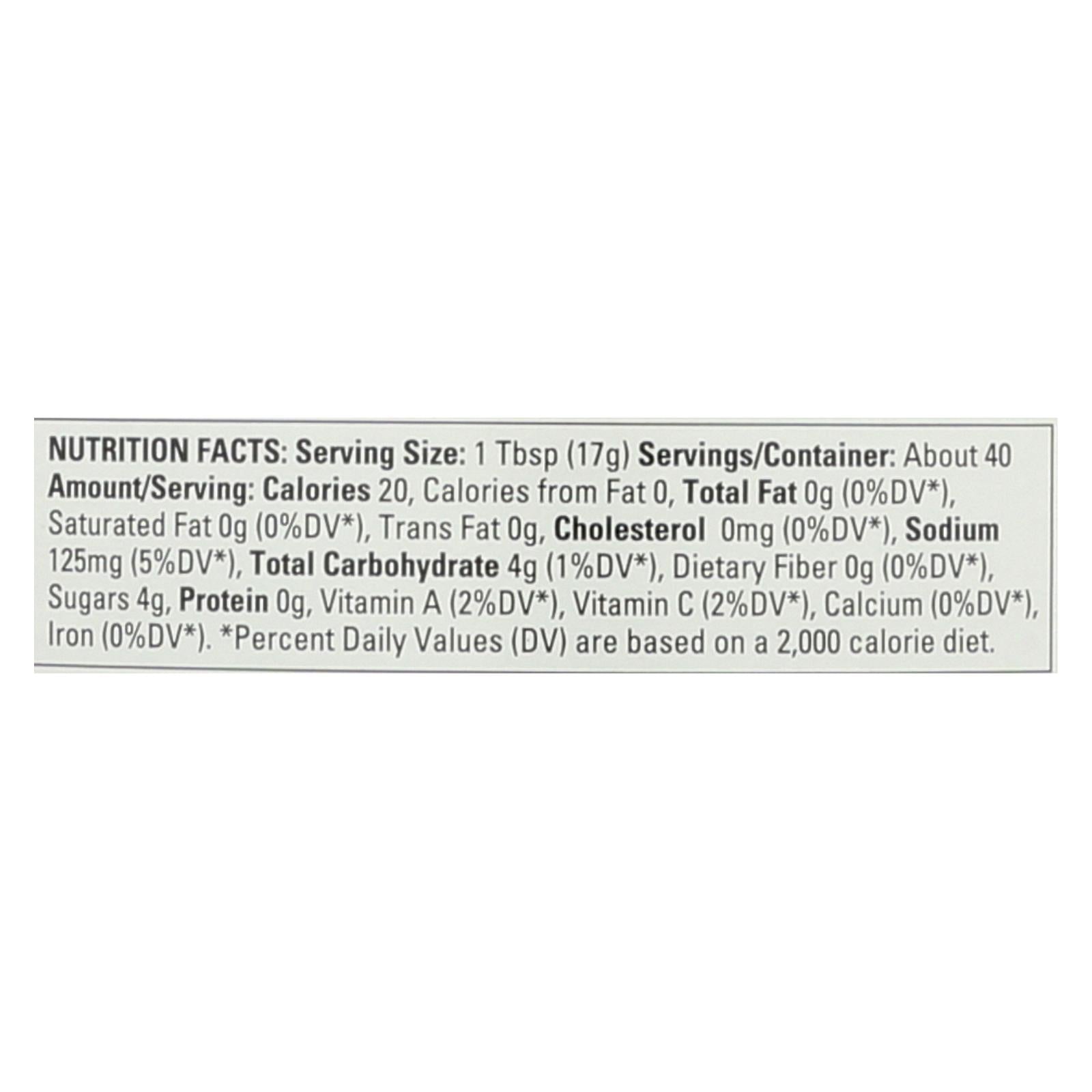 Organic Ville Organic Ketchup - Tomato - Case Of 12 - 24 Oz. - Maras Green
