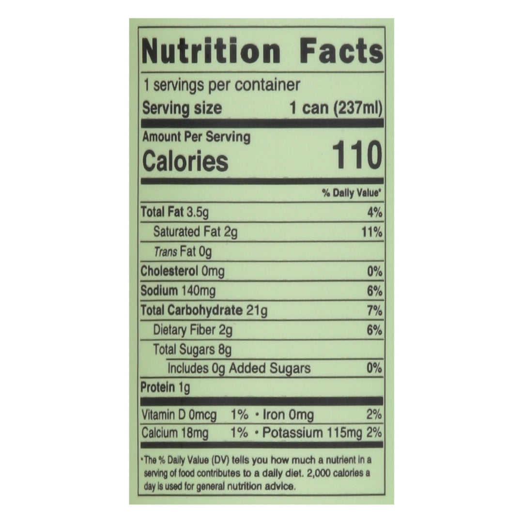 Pop & Bottle - Grn/tea Matcha Latte - Case Of 12 - 8 Fz - Maras Green