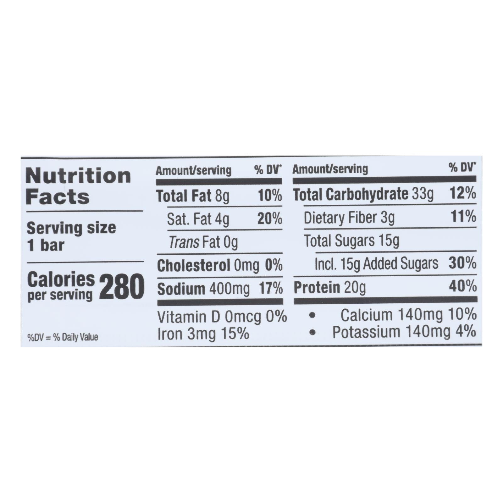Probar Cookie Dough Core Bar - Case Of 12 - 2.46 Oz - Maras Green
