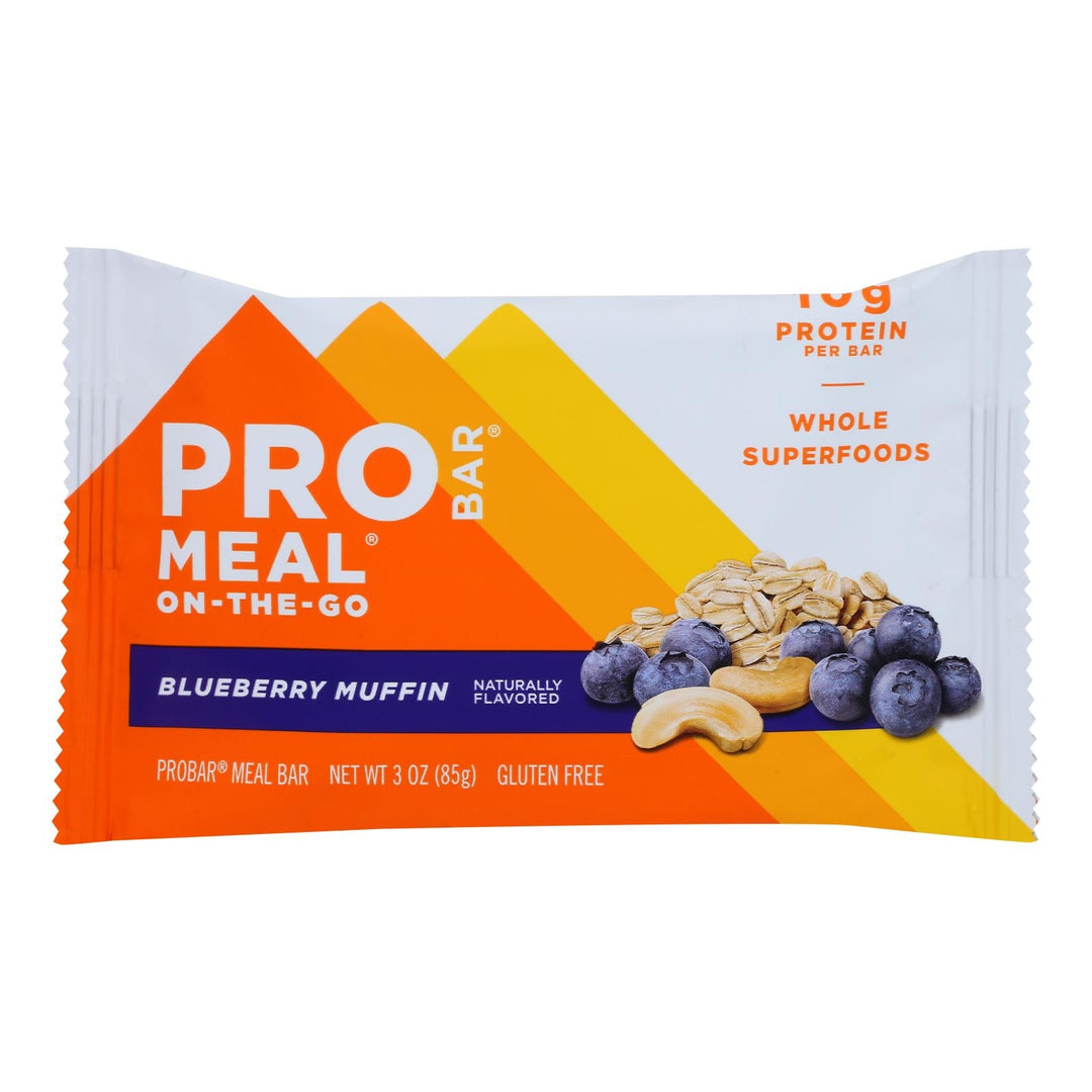 Probar - Meal Bar Bbry Muffin - Case Of 12 - 3 Oz - Maras Green