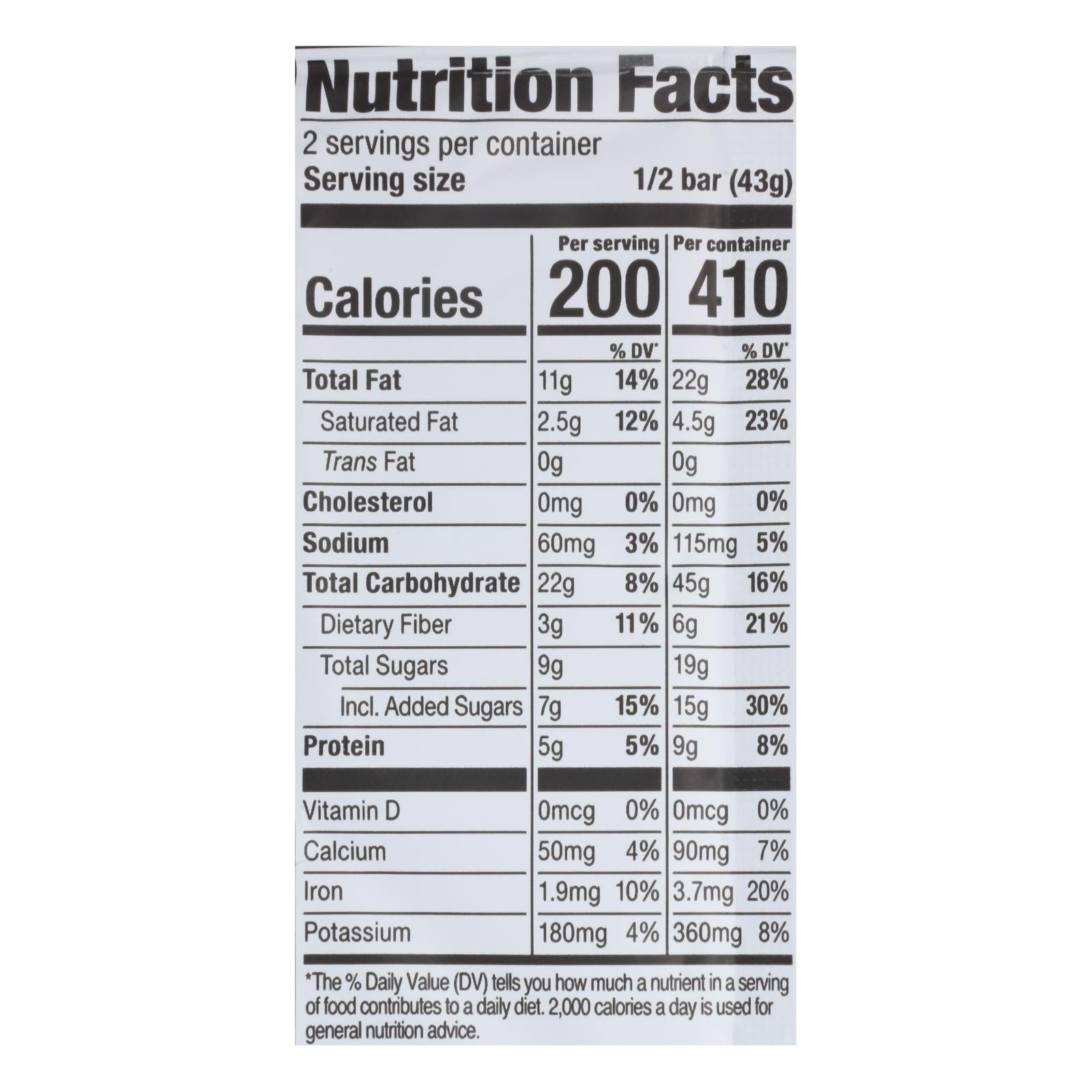Probar Meal Bar Oatmeal Chocolate Chip - Case Of 12 - 3 Oz - Maras Green