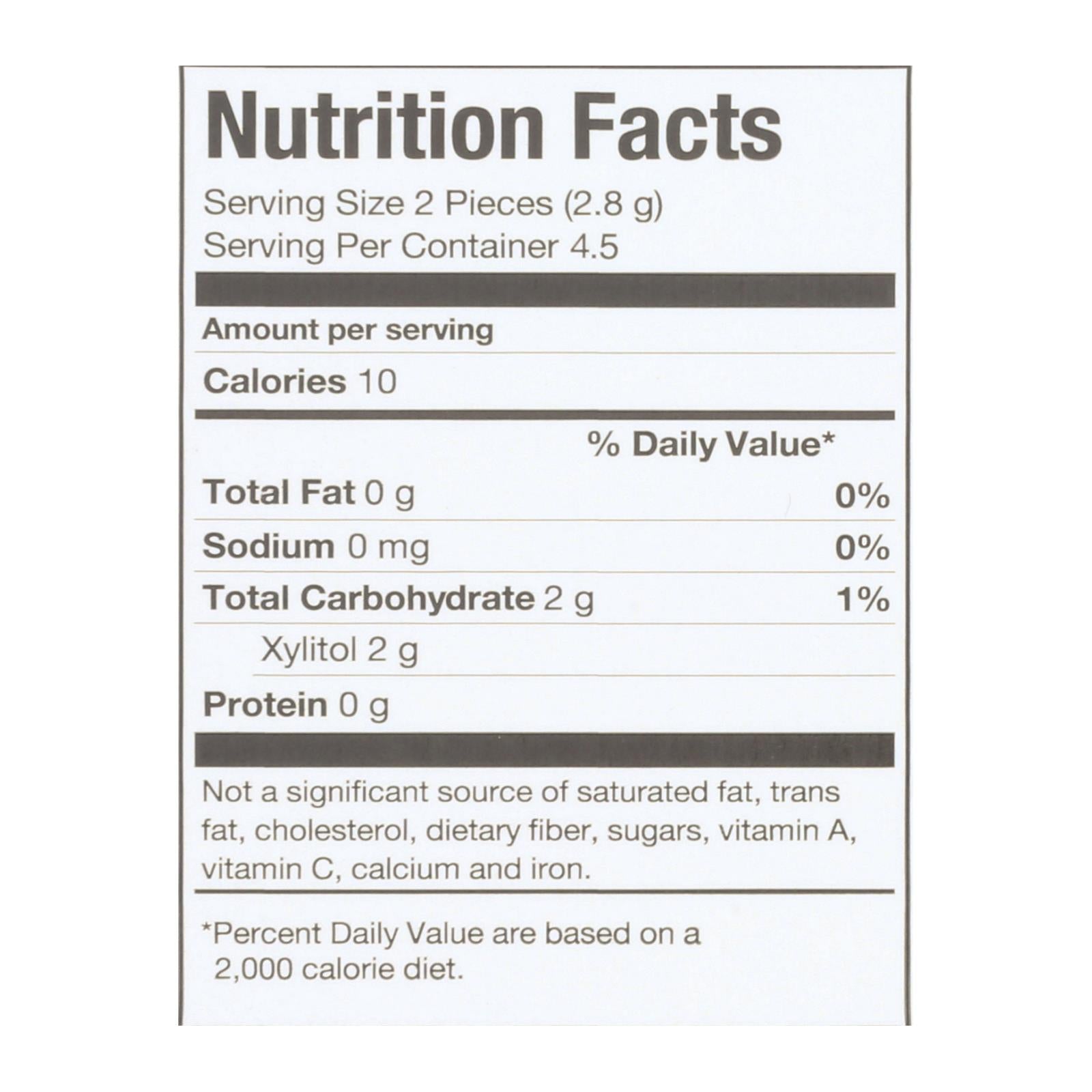 Pur Gum - Cinnamon - Aspartame Free - 9 Pieces - 12.6 G - Case Of 12 - Maras Green