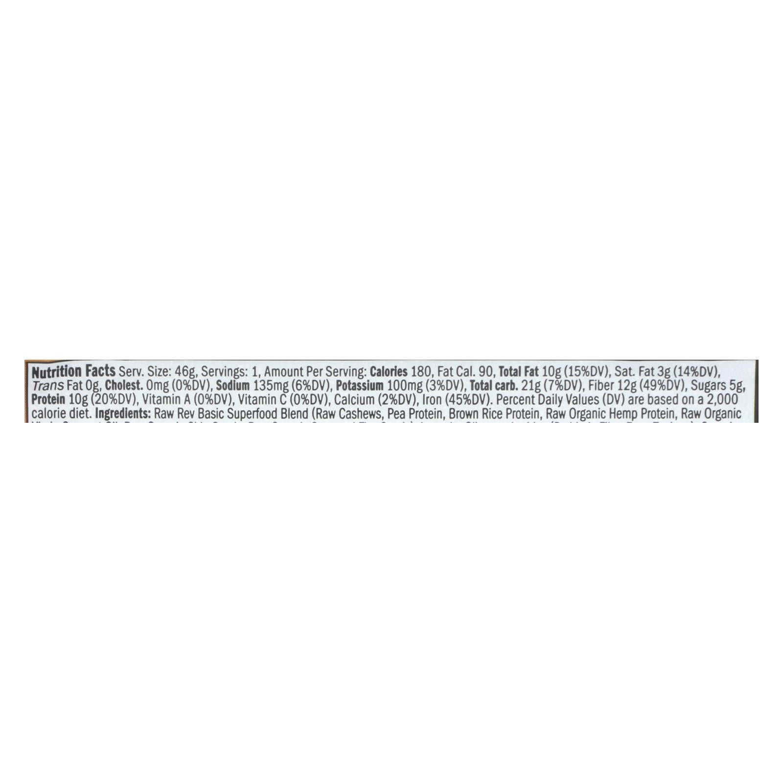 Raw Revolution Bar - Case Of 12 - 1.6 Oz - Maras Green