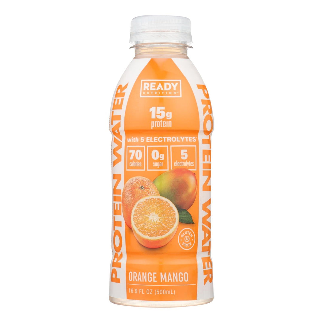 Ready Water - Water Protein Orange Mango - Case Of 12 - 16.9 Fz - Maras Green
