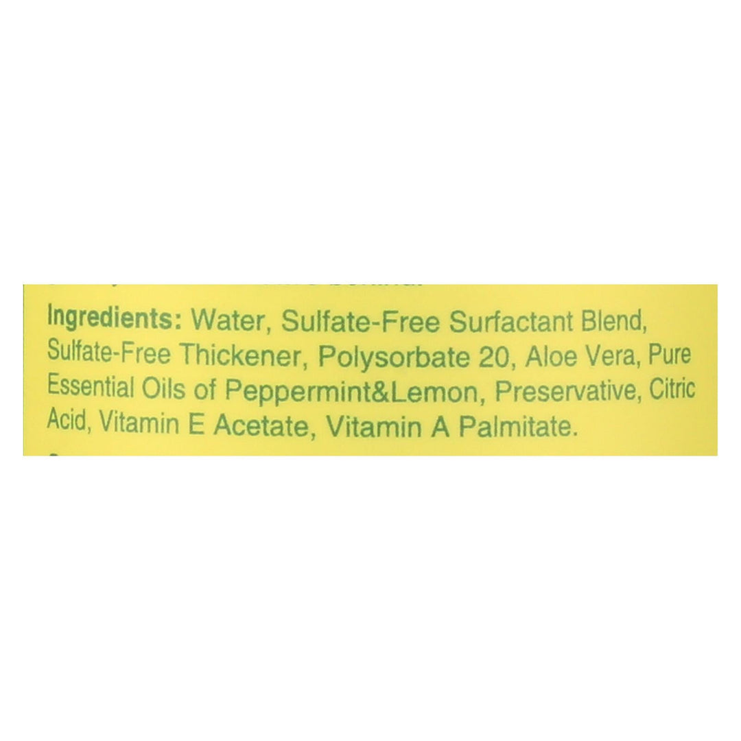 Rebel Green Hand Soap - Peppermint - Lemon - Case Of 4 - 16.9 Fl Oz - Maras Green