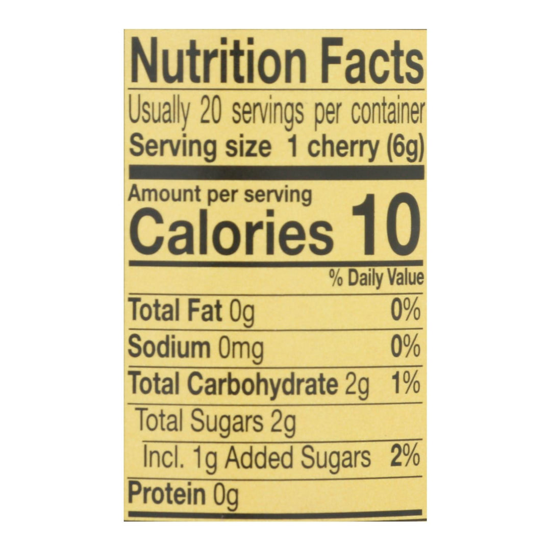 Reese Red Maraschino Cherries With Stems - Case Of 12 - 10 Oz. - Maras Green