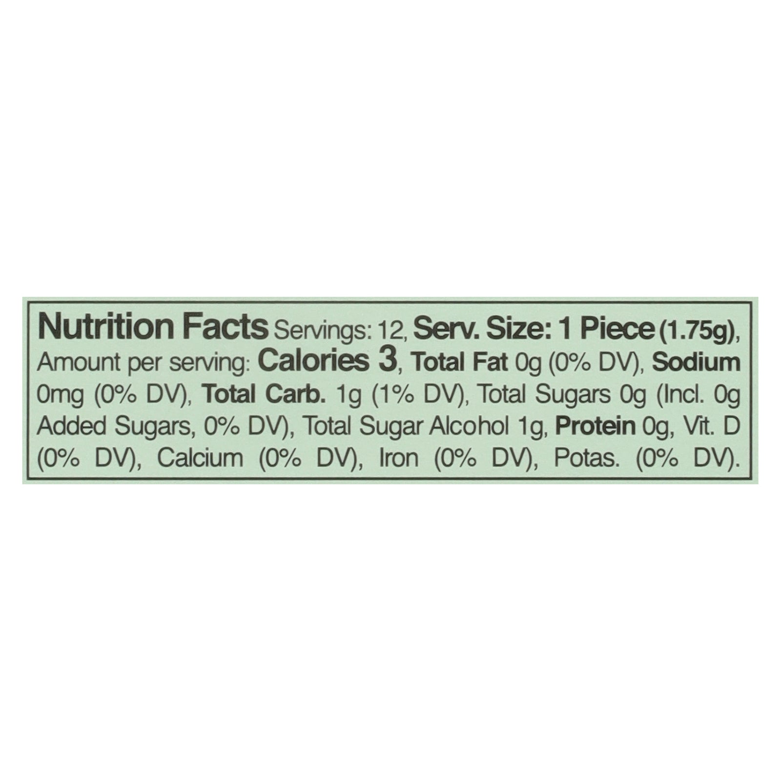 Refresh Gum - Gum Garden Mint - Case Of 12 - 12 Count - Maras Green