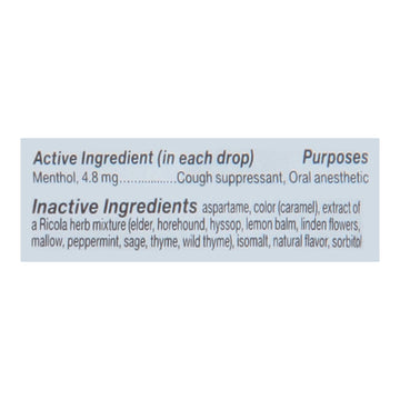Ricola - Cough Drop Sugar Free Swiss Herb - Case Of 8 - 19 Ct - Maras Green