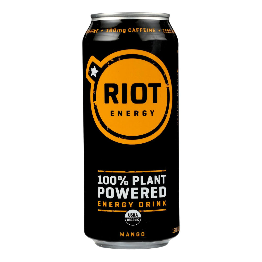 Riot Energy - Enrg Drink Mango - Case Of 12 - 16 Oz - Maras Green