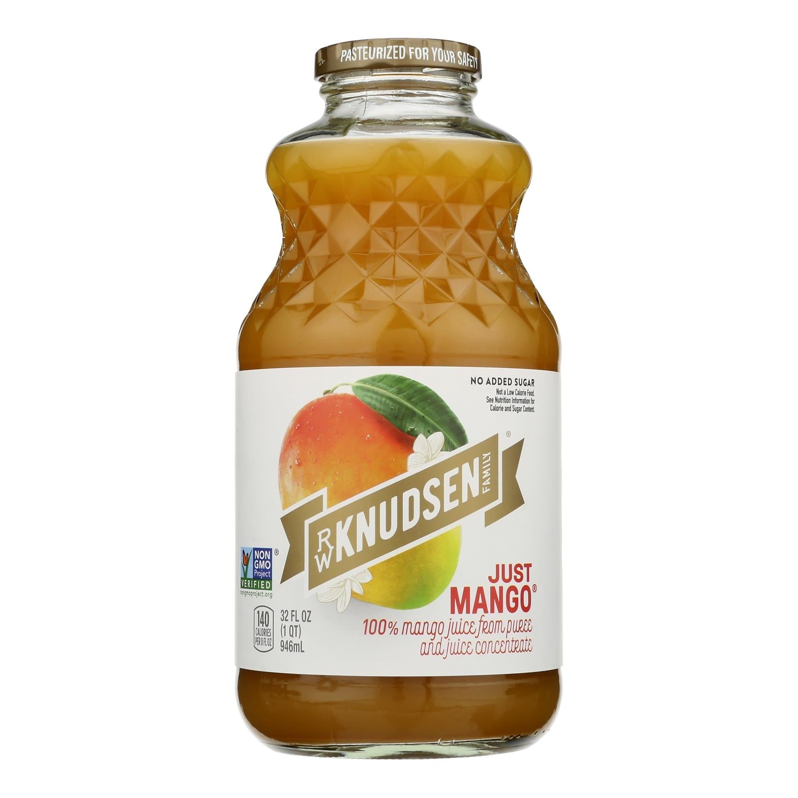 R.w. Knudsen - Juice Just Mango - Case Of 6 - 32 Fz - Maras Green