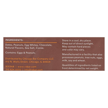 Rxbar - Protein Bar - Chocolate Peanut Butter - Case Of 12 - 1.83 Oz. - Maras Green
