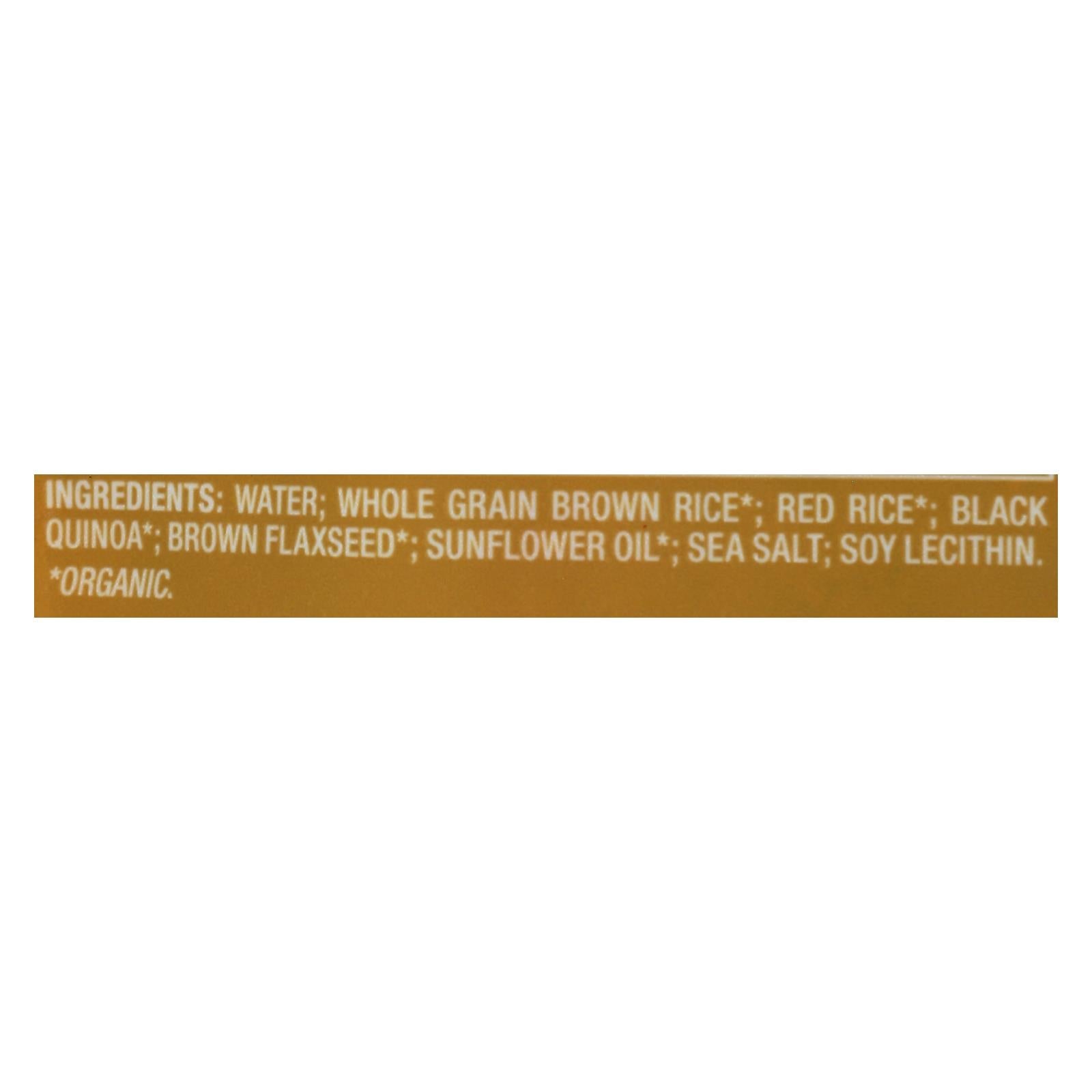 Seeds Of Change Organic Quinoa Brown And Red Rice With Flaxseed - Case Of 12 - 8.5 Oz - Maras Green