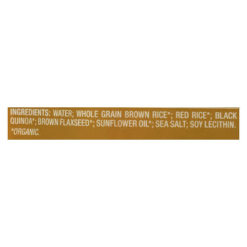 Seeds Of Change Organic Quinoa Brown And Red Rice With Flaxseed - Case Of 12 - 8.5 Oz - Maras Green