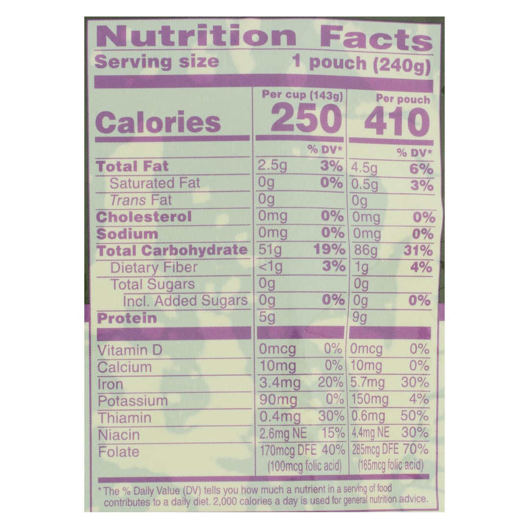 Seeds Of Change - Rice Aromatic Jasmine - Case Of 12 - 8.5 Oz - Maras Green