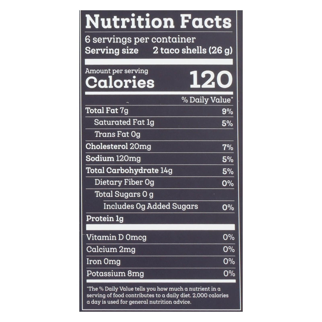 Siete - Taco Shells Grain Free - Case Of 12 - 5.5 Oz - Maras Green