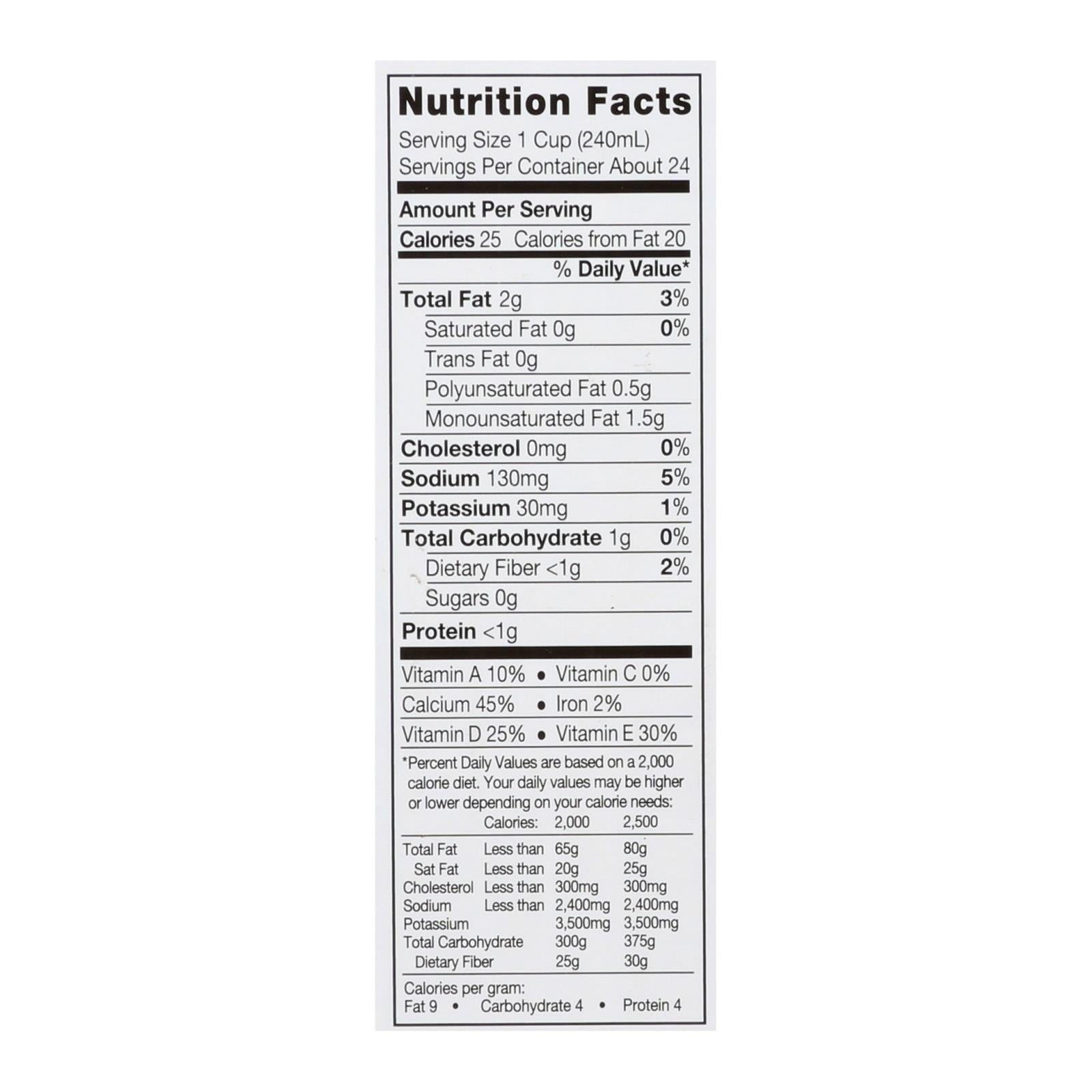 Silk Pure Almond Milk - Unsweetened Vanilla - Case Of 6 - 32 Fl Oz. - Maras Green