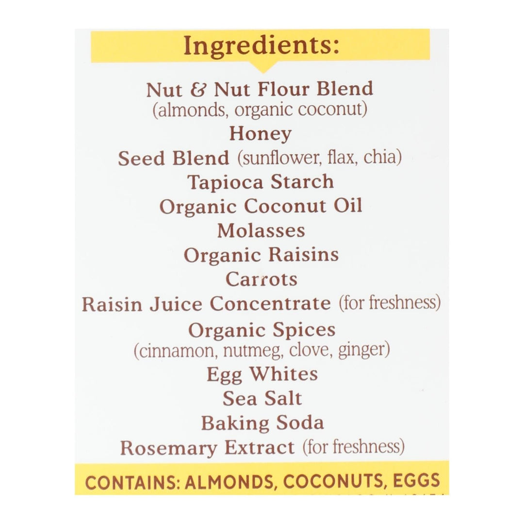 Simple Mills - Bar Sft Baked Spce Cartcake - Case Of 6 - 5.99 Oz - Maras Green