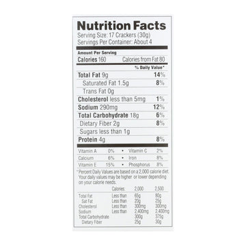 Simple Mills Farmhouse Cheddar Almond Flour Crackers - Case Of 6 - 4.25 Oz. - Maras Green