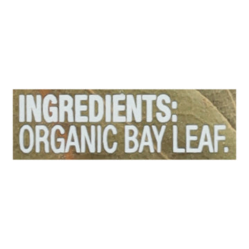 Simply Organic - Bay Leaf Organic - Case Of 6 - 0.14 Ounces - Maras Green