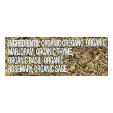 Simply Organic - Italian Seasoning Organic - Case Of 6 - 0.95 Ounces - Maras Green