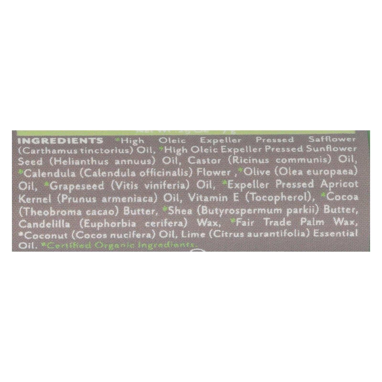 Soothing Touch Lip Balm - Organic Coconut Lime - Case Of 12 - .25 Oz - Maras Green